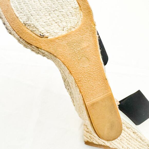 Charles David Spain Espadrille Wedge Leather Banded Sandals Size 40 - Picture 7 of 7